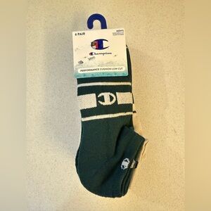 Champion Men's Green Performance Low Cut Socks